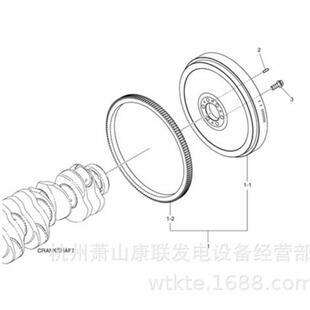150111 00223A飞轮组件L136T斗山