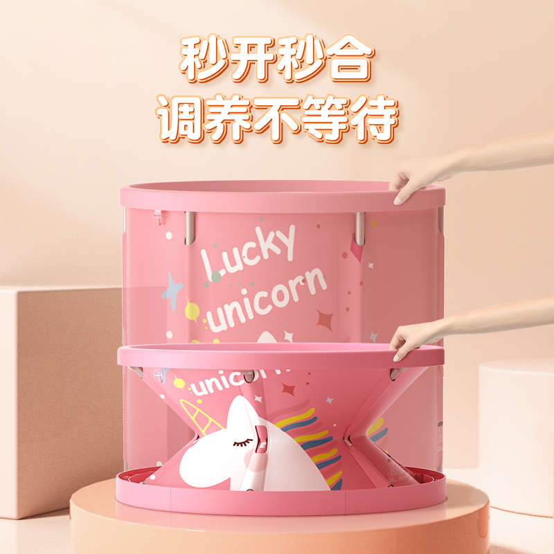 大人宝宝浴桶折叠泡澡洗澡桶安装儿童折叠汗沐浴免桶家用加厚桶蒸