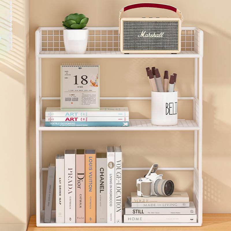 书桌收纳置物架桌面书架办公室桌上多层储物柜子家用置物架小批发