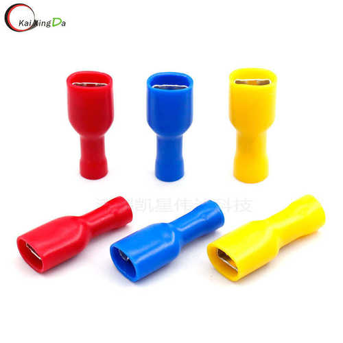 6冷.母接线电线端子fdfd125187/压簧耳预插连接器-绝缘250黄铜3.
