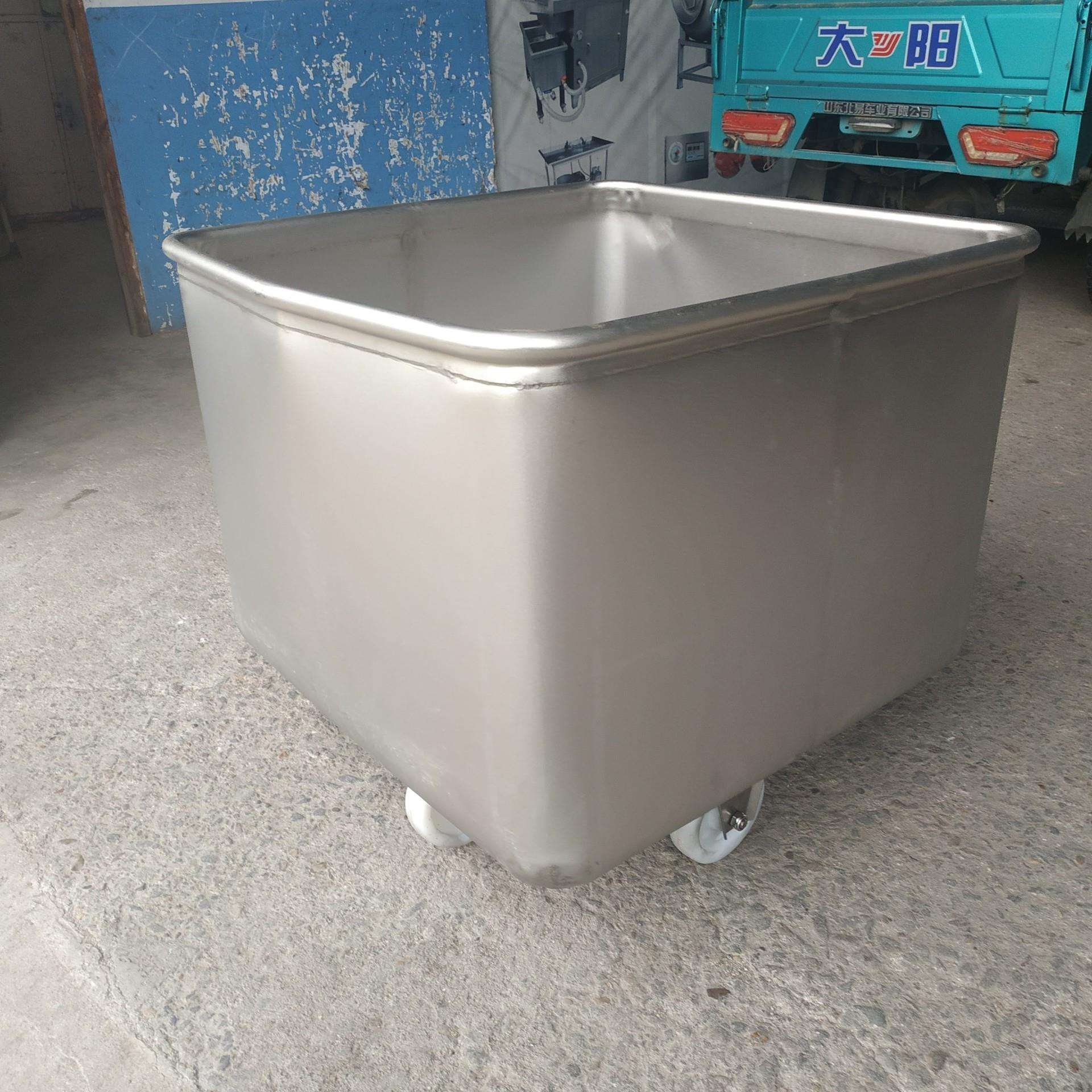 200L料斗车 肉斗车 不锈钢食品小料车 厂家 滚揉机料车 价格优惠