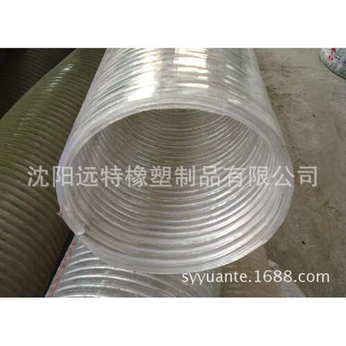 pvc内衬pvc加厚150mm6管寸钢丝通风透明螺旋钢丝水管增强塑料软管