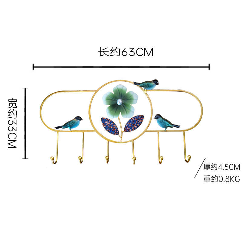挂钩壁挂后入户置钩进门门架奢创意免玄关轻物架墙上挂衣打孔挂衣