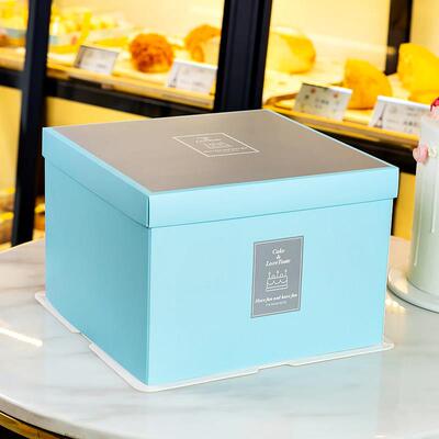 厂家直销生日蛋糕盒子包装盒大6 8 10 12寸高档定制烘焙包装盒