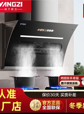 扬子油烟机家用厨房侧吸式大吸力抽油烟机出租房壁挂式脱排吸烟机