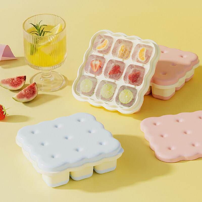 带盖食品级九宫格制冰模具