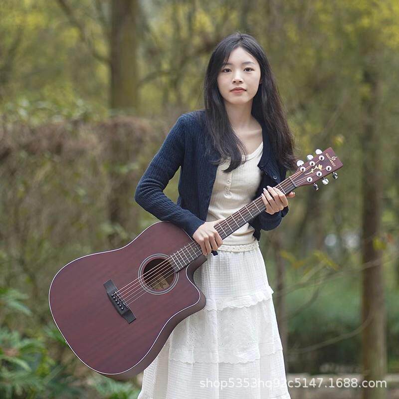 厂家直销/41寸单板吉他初学者男生女生民谣吉他入门木吉他