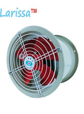 F型烟低噪声轴流管道通风房机厨吸油排扇SF2-SF8380v工业排除尘引