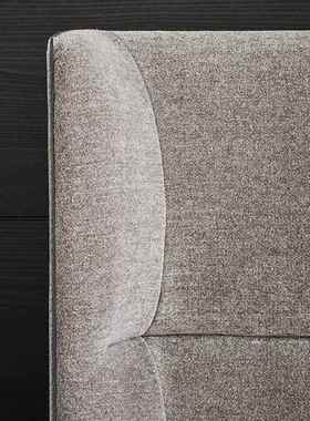 麻意式极H简亚色华意艺床高靠moyu--55背设计空间布CLOE现代简约