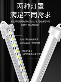 LED12V/12-85V伏电瓶地摊灯高亮168灯双排蓄电池夜市照明摆摊灯