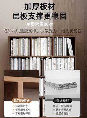 书柜用靠家墙一体墙整柜40146储子格子柜色实木书架置物架落地客