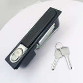 机械门锁 配电机箱柜门锁 动力柜锁 永恒电器锁具厂 恒杰MS818黑