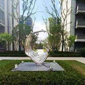 不塑锈钢雕塑地产雕塑景683观雕镜面雕塑异小品件摆厂家形直供