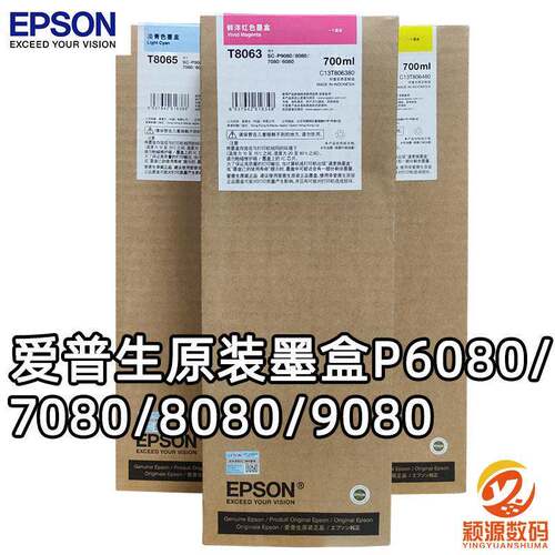 大幅面打印机P6080/8080/7080/9080原装墨盒T8061-8069墨盒700ml