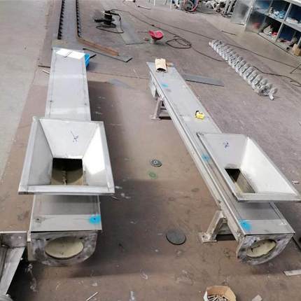 螺旋输送机u型衬板给料机污泥螺旋送料机WLS型无轴螺旋输送机