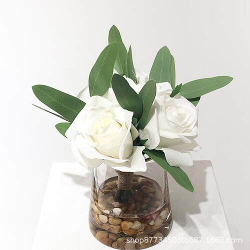 真花绿仿植花房艺假花售楼处桌洽谈样板客628厅餐桌卫生间洗漱台
