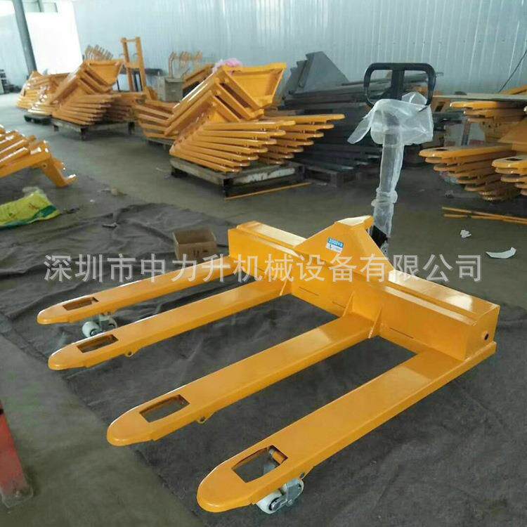 加长加宽液压搬运车超短超窄手动叉车升降托盘车地牛叉车