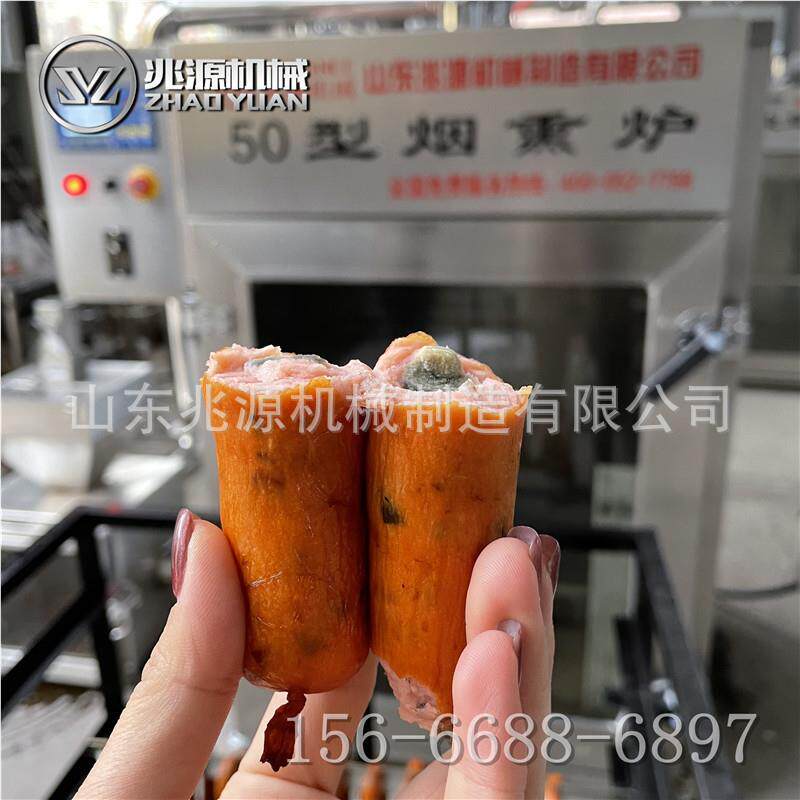 设豆腐干80L烟熏 烟熏豆干备 鸡香肠果木烟熏机 熏烧腊肠炉烟熏机