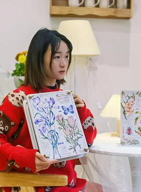 鲜花压花板押花器干燥花制作材料全套书签植物标本手工工具压花器