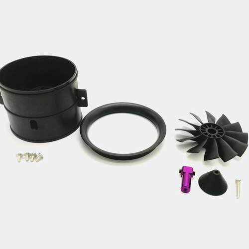 大暴风涵道风扇70mm12叶 固定翼航模电动飞机大推力引擎4S 6S版