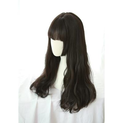 高档brigh tl切ee日系时尚假发短鬓角公主修脸姬发长卷发假发l女