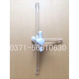 玻璃仪器宝塔嘴四氟三通T型三通抽头 四氟节门三通接头高真空