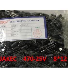 JAKEC全新铝电解电容 25V470UF 25V 470UF 8*12 500PCS/包=35