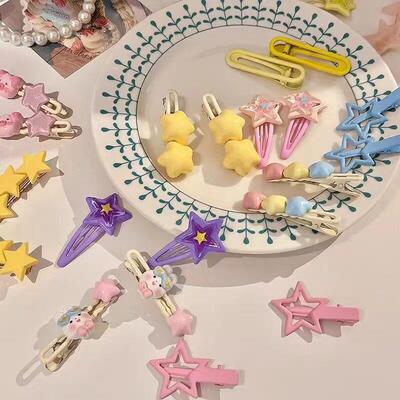 Colorful Star Hairpin Girl Baby Multi Headwear发夹