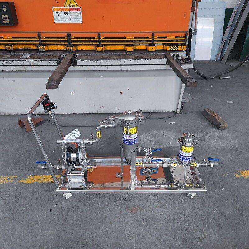 不锈钢小车过滤系统 袋式 芯式串联 水玻璃过滤器