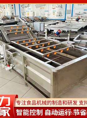 连续式大姜浸泡喷淋清洗机大型小黄姜清洗设备商用百香果清洗机