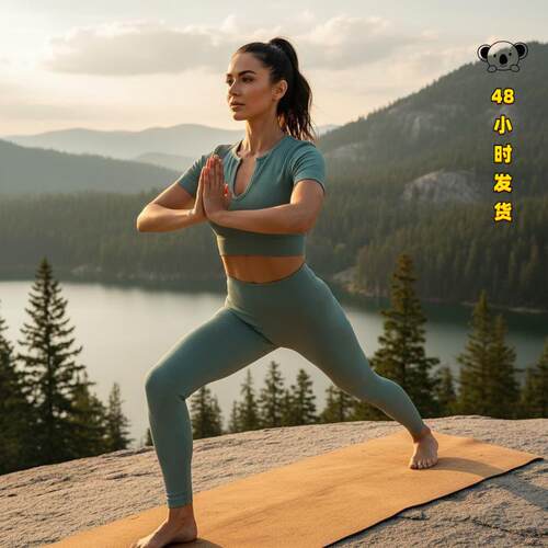 Y 32304 Seams Knit Sport Set 健身运动套装