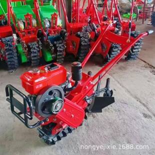 独轮小型链轨微耕机柴油开沟犁地机汽油手扶趟地机东北开沟扣瓣机