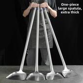 304特厚一体式 加长大抹刀食堂工厂烹饪抹刀厨房大锅圆头抹刀煎炸