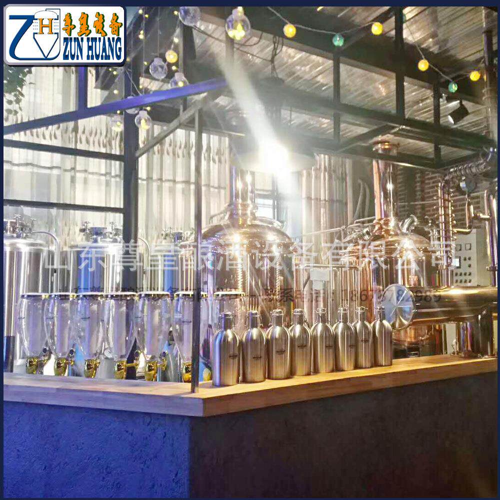 酒店自酿啤酒机 300升啤酒设备 不锈钢原浆啤酒 304精酿啤酒设备