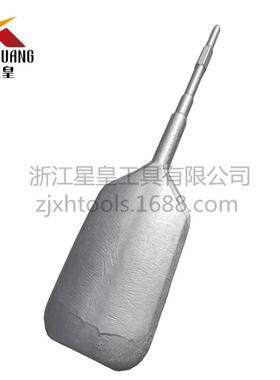 星皇0810*长六角电镐铲子破碎子ISE扁加宽加长大铲17凿400*125MM