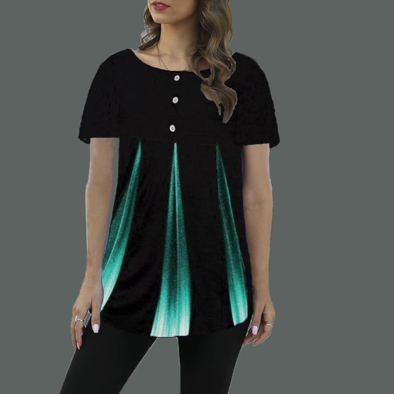 Urban casual milk silk pullover short-sleeved round neck
