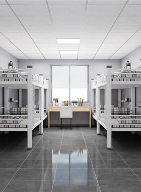 1.2米单人铁架床架员工低上下铺学校宿舍床学SLC-SCC0生双层床公