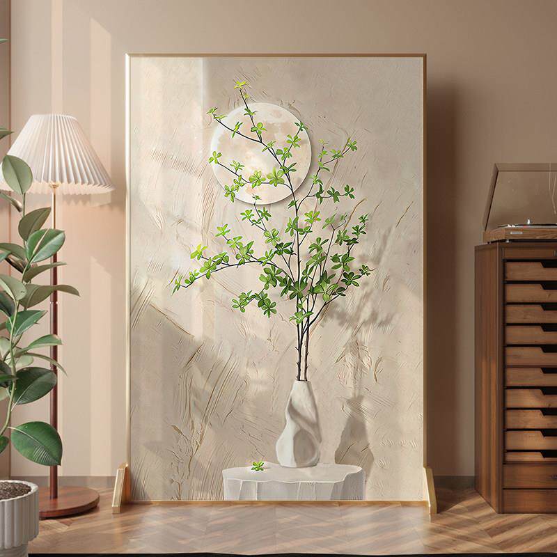 北欧屏风隔断客厅现代简约入户正对门玄关遮挡轻奢移动铝合金座屏