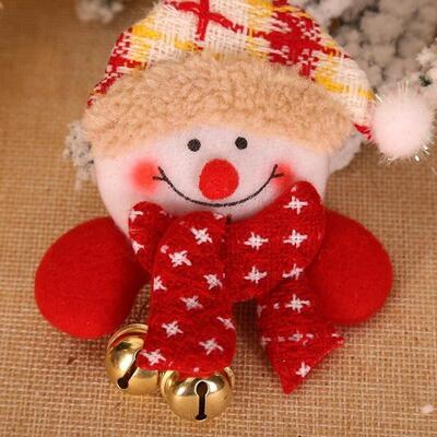 Light Up Christmas Brooch - Santa Snowman Bear Pin for Kids