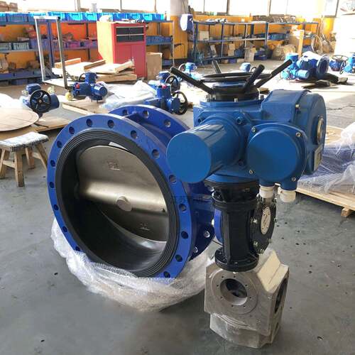 泵进、出口阀门D941F-10QDN50软密封电动法兰蝶阀选配Z10-18
