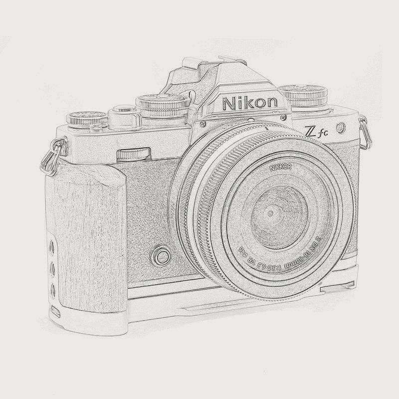 适用Nikon尼康ZFC相机手柄L型快装板木质手柄单反相机竖拍板配件