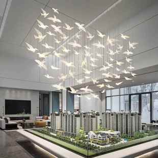 小鸟灯大工程MC156酒大堂别墅复型式 饰餐厅灯 楼吊店大厅楼梯间装