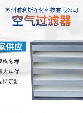 高效过滤器W型V型铝框有隔板无隔板空气净化器耐高温大风量过滤网