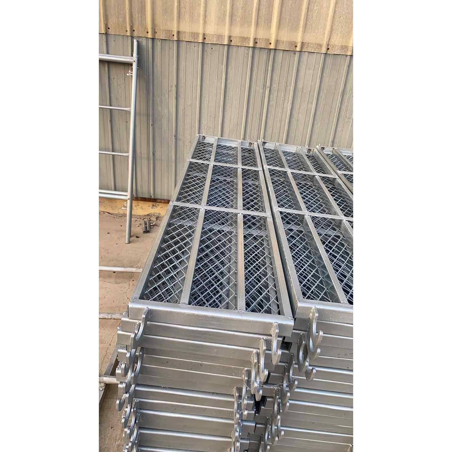 移动鹰架踏板配件活动架冲孔镀锌钢跳板钩子网片加重踏板移动