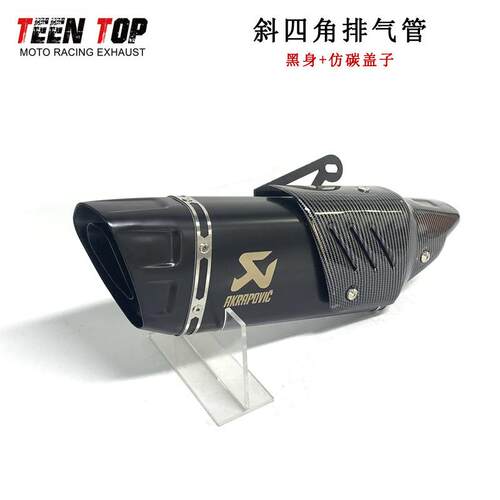 GSX250黄龙600NK650Ninja400R1R6碳纤维天蝎摩托排气管改装真碳