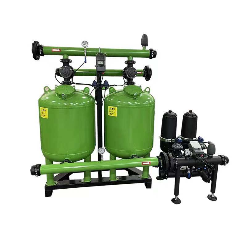 全自动反冲洗砂石过滤器农业滴灌喷灌微喷首部过滤自动叠片过滤器