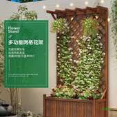 防腐花箱ltao1010户外庭院栅栏围栏阳台种植爬箱花木园花露台布置