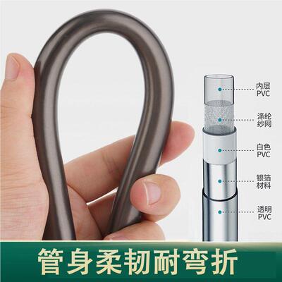 灰色淋浴406花洒软管热水器浴头增压超家用加淋喷头戴层喷花压五