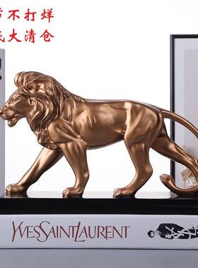 树脂工艺品美式雄狮摆件办公室商务书桌摆件开业礼品厂家