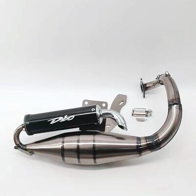 DIO50 JOG50/90 ZX50改装排气管印沙印龙 印王 风帆90 非V8排气管